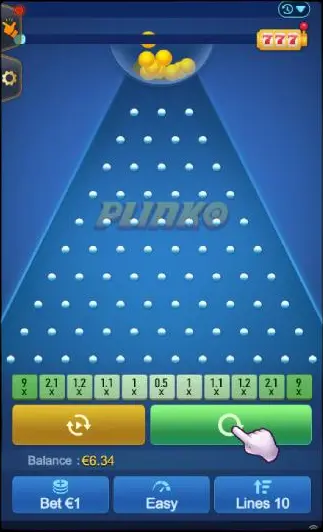 Modalità demo di Plinko: è necessario utilizzarla
